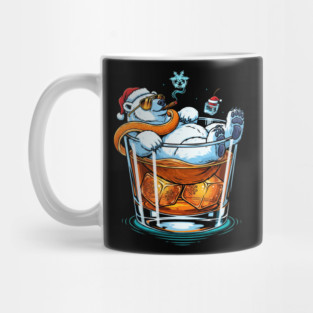 Polar Bear In a Cocktail glass Mug