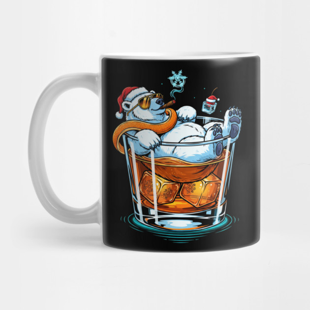 Polar Bear In a Cocktail glass by Dr. Cork