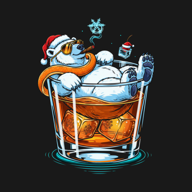 Polar Bear In a Cocktail glass by Dr. Cork