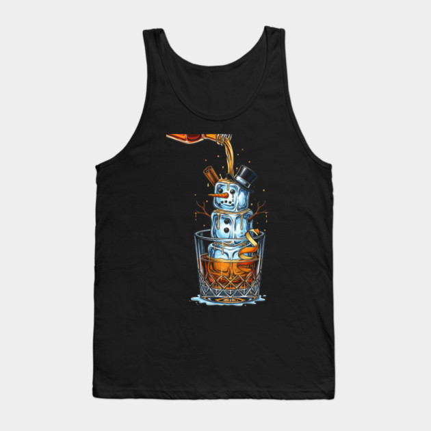 Old Fashioned Snowman Tank Top by Dr. Cork