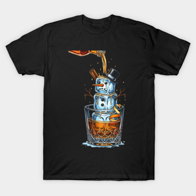 Old Fashioned Snowman T-Shirt by Dr. Cork