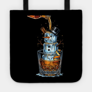 Old Fashioned Snowman Tote