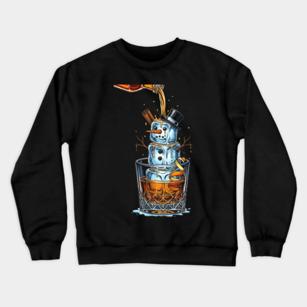 Old Fashioned Snowman Crewneck Sweatshirt by Dr. Cork