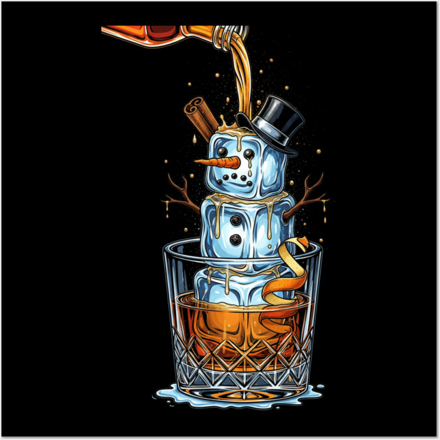 Old Fashioned Snowman Wall Art by Dr. Cork