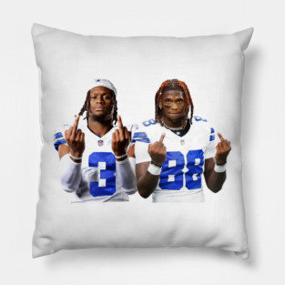 george pickens and ceedee lamb  MIddle Finger Pillow