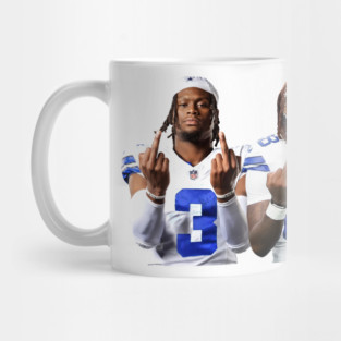 george pickens and ceedee lamb  MIddle Finger Mug