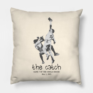 andy pages the catch los angeles baseball Pillow