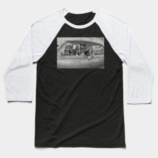 cat gang car Baseball T-Shirt