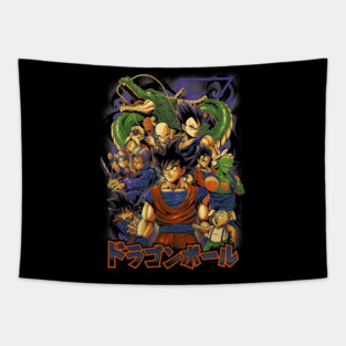 Dragon Ball Z Avengers Mashup Poster Goku Vegeta  Movie Anime Tapestry