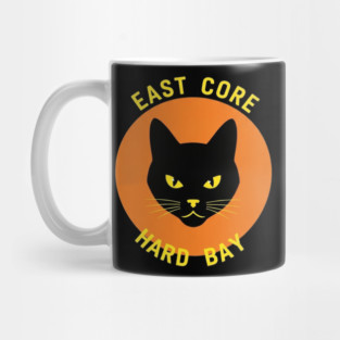 East Core Hard Bay Black Cat Mug