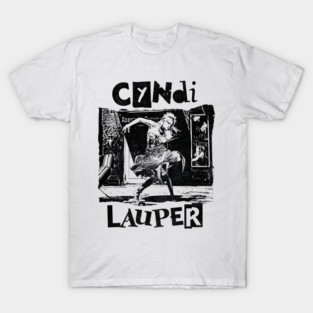 Cyndi Lauper Retro white T-Shirt