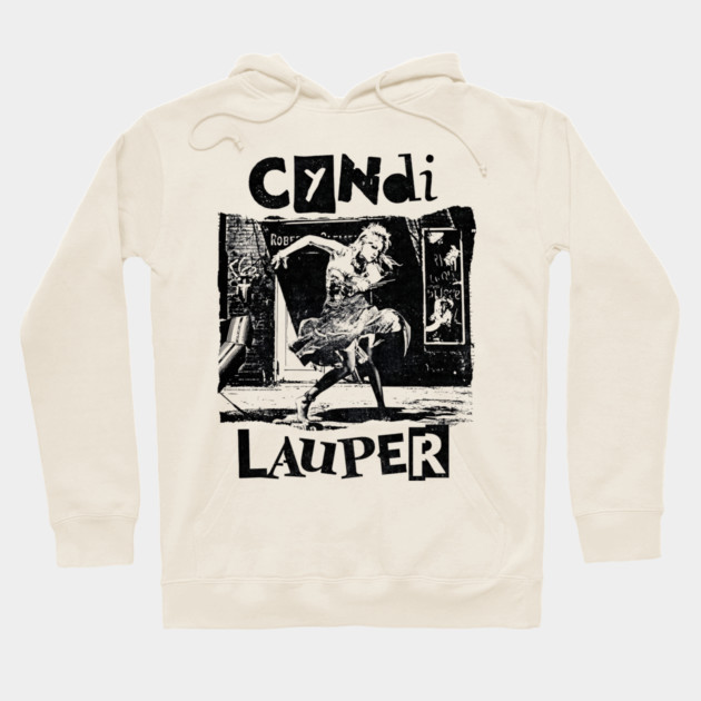 Cyndi Lauper Retro white Hoodie by James Bates