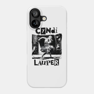 Cyndi Lauper Retro white Phone Case