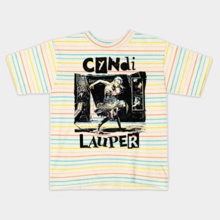 Cyndi Lauper Retro white Kids T-Shirt
