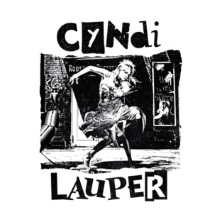 Cyndi Lauper Retro white T-Shirt