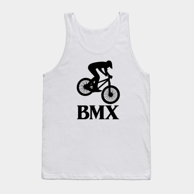 BMX Rider – Black Silhouette Tank Top by Shit Post Hero