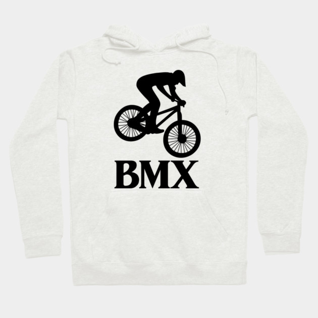 BMX Rider – Black Silhouette Hoodie by Shit Post Hero
