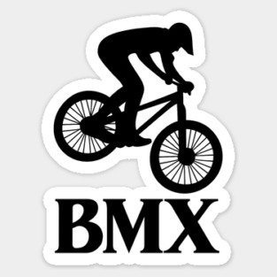 BMX Rider – Black Silhouette Sticker