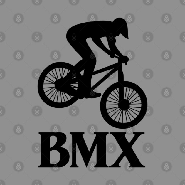 BMX Rider – Black Silhouette by Shit Post Hero