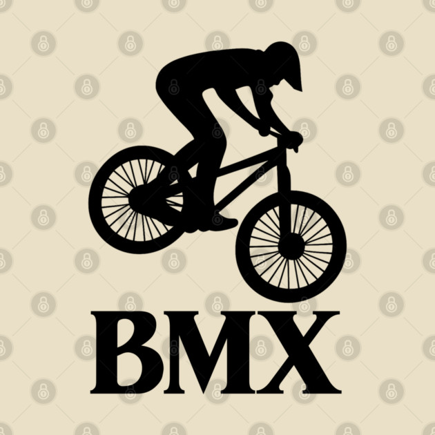 BMX Rider – Black Silhouette by Shit Post Hero