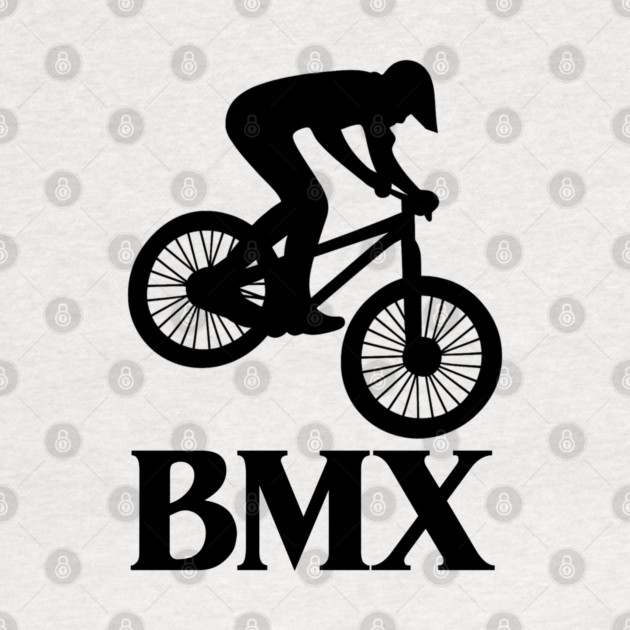 BMX Rider – Black Silhouette by Shit Post Hero