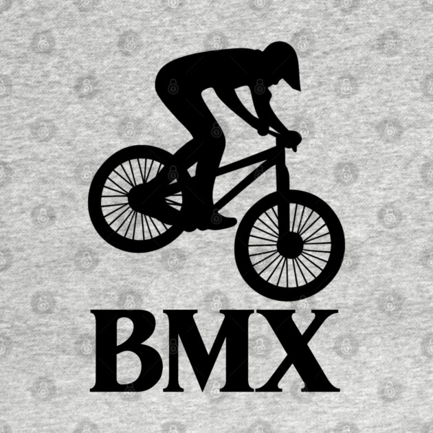 BMX Rider – Black Silhouette by Shit Post Hero