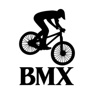 BMX Rider – Black Silhouette T-Shirt
