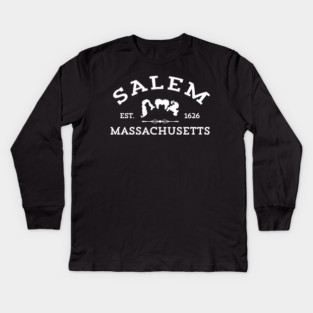 Salem, Massachusetts – Est. 1626 Kids Long Sleeve T-Shirt