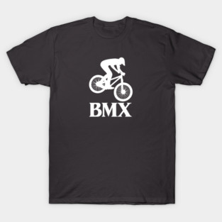 BMX Rider – White Silhouette T-Shirt