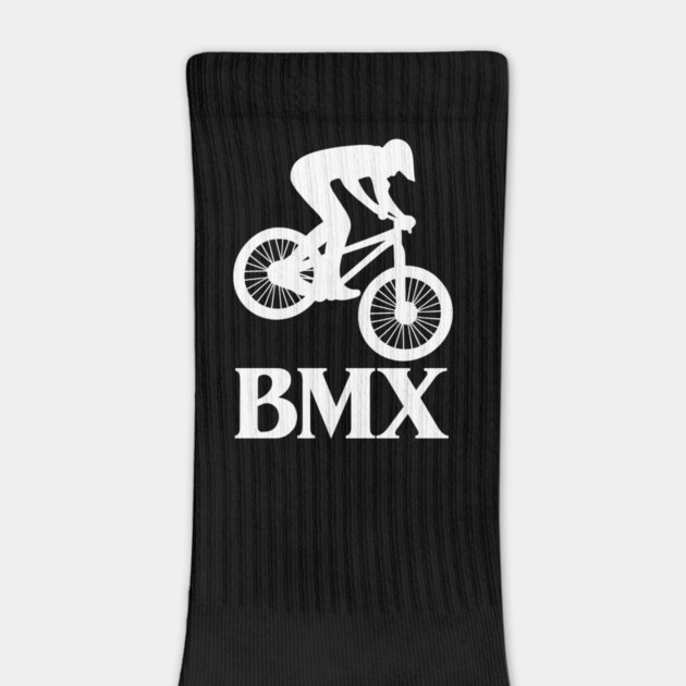 BMX Rider – White Silhouette by Shit Post Hero