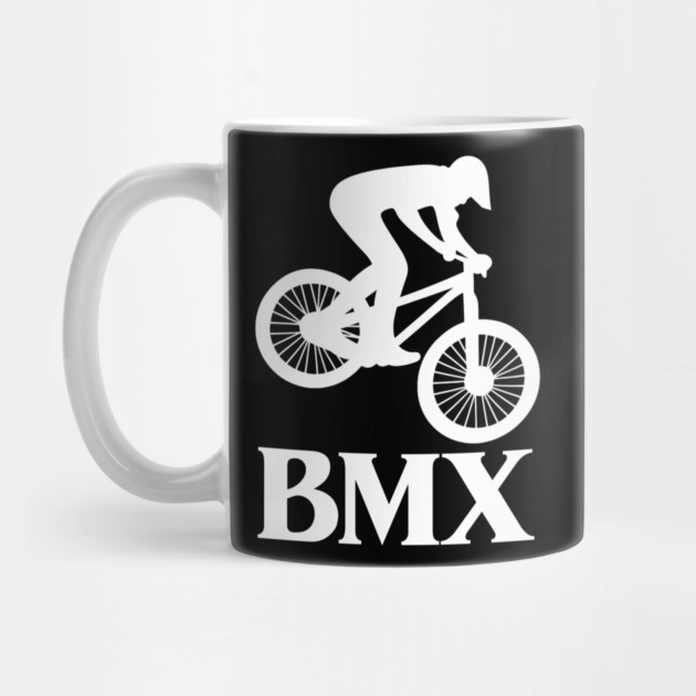 BMX Rider – White Silhouette by Shit Post Hero
