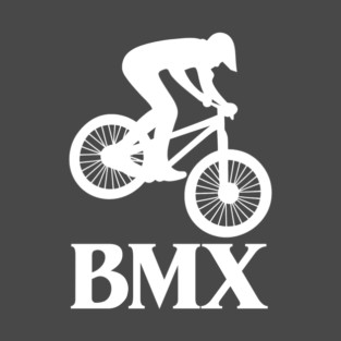 BMX Rider – White Silhouette T-Shirt