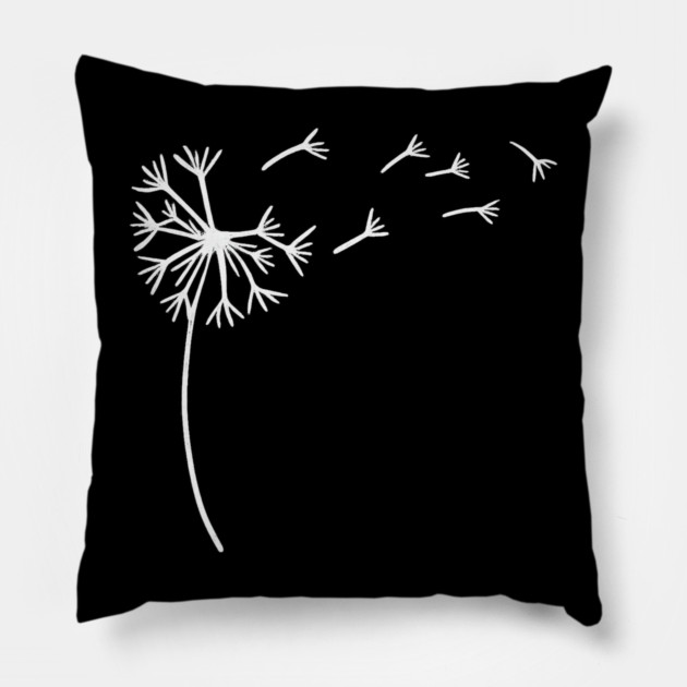 Dandelion Dreams Pillow by Shit Post Hero