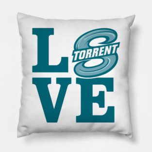 PWHL Seattle Torrent Women’s Hockey Love & Team Spirit Pillow