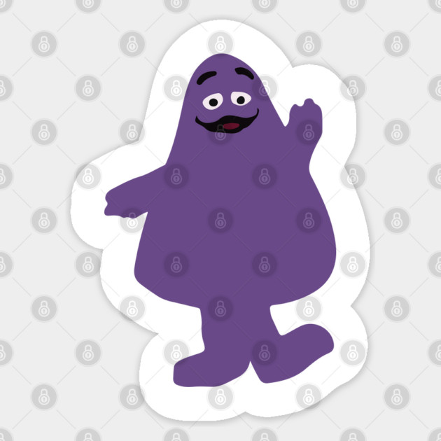 Grimace Sticker by Shit Post Hero