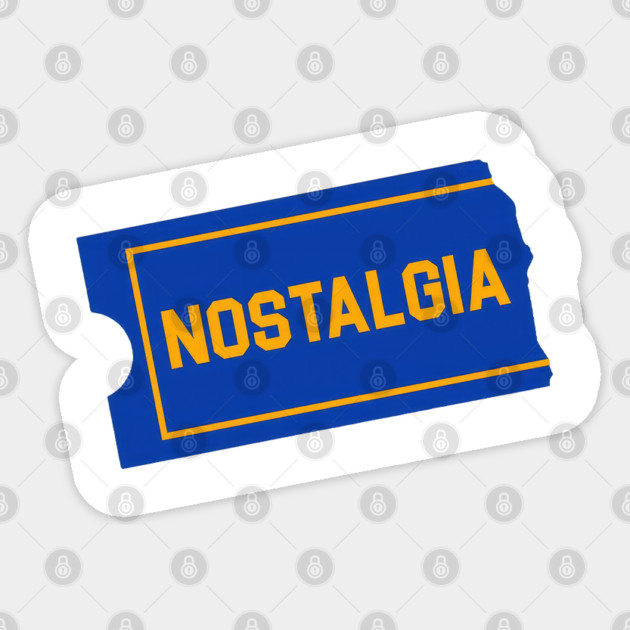 Nostalgia Ticket - Blockbuster Sticker by Shit Post Hero
