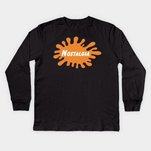 Nostalgia Nickelodeon Kids Long Sleeve T-Shirt by Shit Post Hero