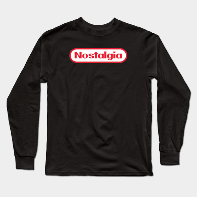 Nostalgia – Retro Game Console Style Long Sleeve T-Shirt by Shit Post Hero
