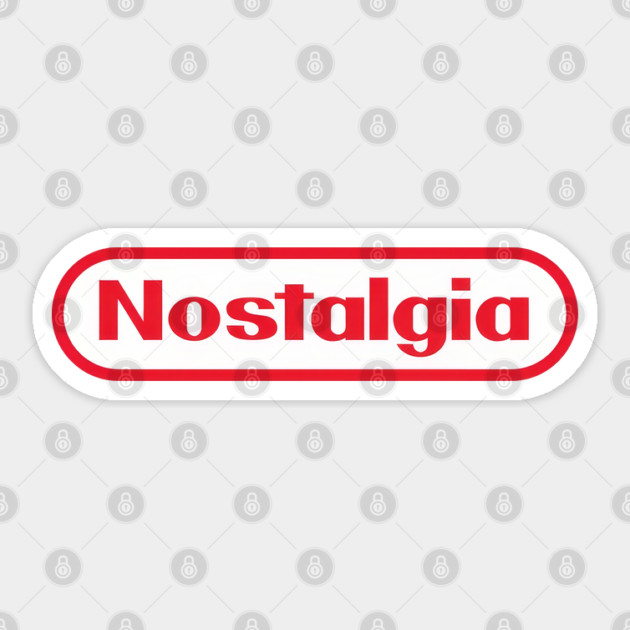 Nostalgia – Retro Game Console Style Sticker by Shit Post Hero
