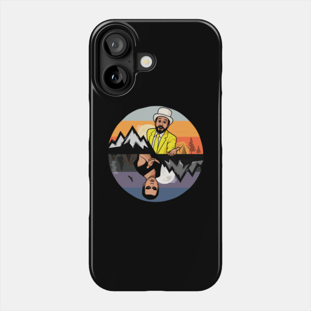 Dayman vs. Nightman – Retro Duel Phone Case by Shit Post Hero