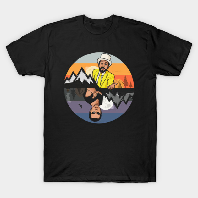 Dayman vs. Nightman – Retro Duel T-Shirt by Shit Post Hero