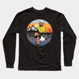 Dayman vs. Nightman – Retro Duel Long Sleeve T-Shirt