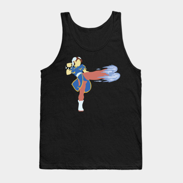Minimalist Chun-Li Tank Top by Shit Post Hero