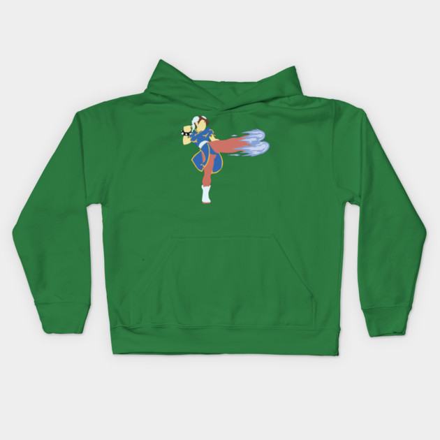 Minimalist Chun-Li Kids Hoodie by Shit Post Hero