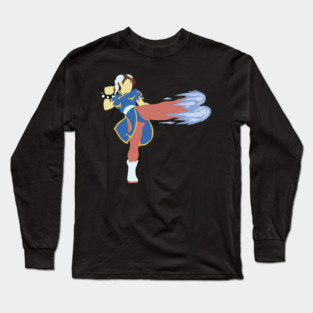 Minimalist Chun-Li Long Sleeve T-Shirt