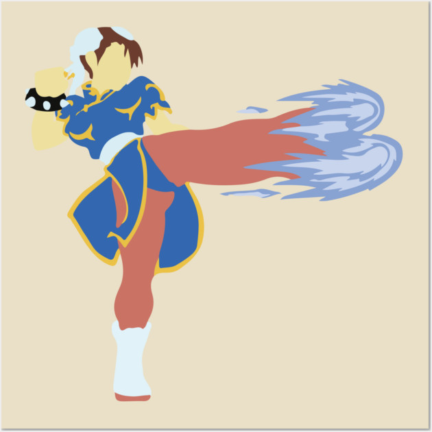 Minimalist Chun-Li Wall Art by Shit Post Hero