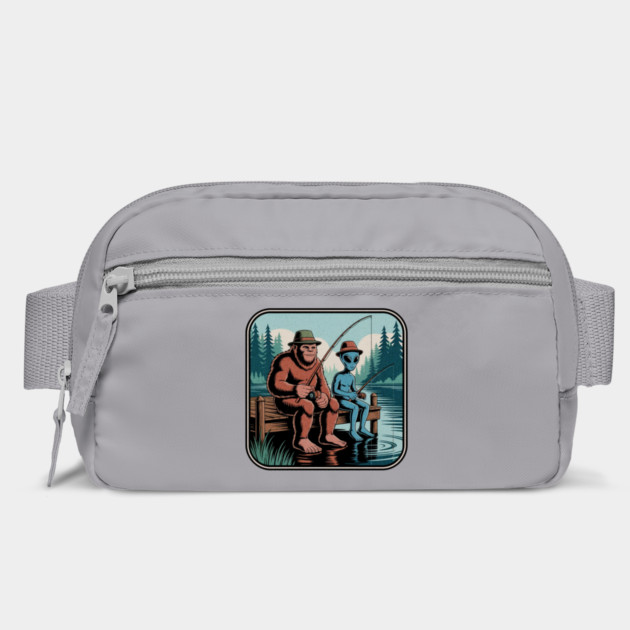 Bigfoot Fishing Design for Men and Boys | Sasquatch Fishing | Funny Fishing for Men by Pixel Threads 