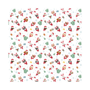 Cute Christmas Dog Pattern T-Shirt