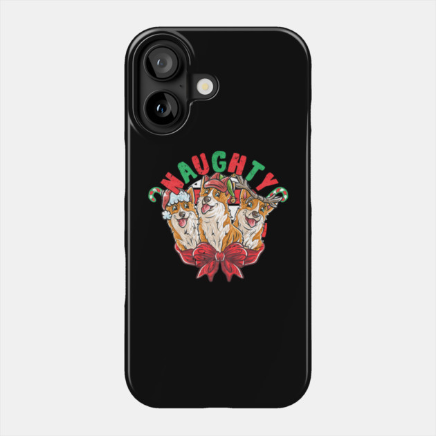 Corgi Santa Claus Elf Reindeer Christmas Dog Phone Case by yangho