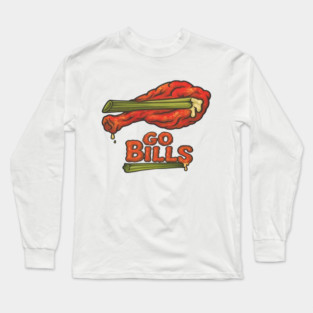 Go Bills Chicken Wing Long Sleeve T-Shirt